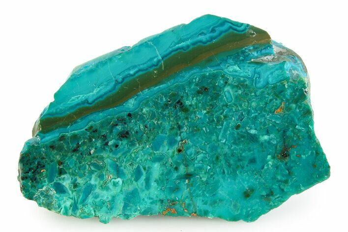Polished Atacama Blue Opal (Chrysocolla & Opal) - Chile #352142